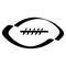 Ball American football oval icon vector American football symbol