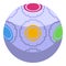 Ball antistress game icon isometric vector. Toy sensory