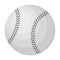 Ball for baseball. Baseball single icon in monochrome style vector symbol stock illustration web.