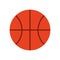 Ball of basketball flat style icon vector design