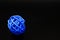 a ball of blue rattan