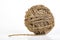 A ball of coiled string for gardening. Cord for tying plants