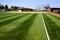 Ball Diamond Playing Field with Manicured Mowed Grass