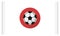Ball flat icon vector template, Soccer icon concepts, Creative design