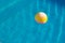 Ball float in reservoir swimming pool transparent water wallpaper background pattern empty copy space for your text here