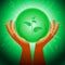 Ball Magic Ecology Plants Hand Flash Light Background