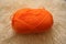 Ball of orange wool