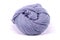 A ball of purple wool in white background.