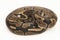 ball python, Python regius snake isolated on white background