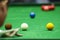 Ball and Snooker Player