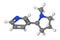 Ball and stick model of nicotine molecule