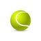 Ball for Tennis. Tennis ball, green icon with shadow