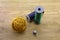 Ball of a thread and thimble