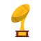 Ball trophy shape american football award