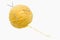 A ball of yellow yarn