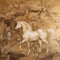 BALLAD UNICORN HORSES FLORAL GRADEN CHINOISERIE STYLE WALL ART