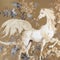 BALLAD UNICORN HORSES FLORAL GRADEN CHINOISERIE STYLE WALL ART