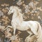 BALLAD UNICORN HORSES FLORAL GRADEN CHINOISERIE STYLE WALL ART