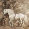 BALLAD UNICORN HORSES FLORAL GRADEN CHINOISERIE STYLE WALL ART