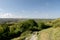 Ballard Down above Swanage Bay in Dorset