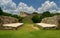 The ballcourt at Uxmal, an ancient Maya city in Mexico