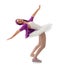 Ballerina, classical and modern concept of ballet.