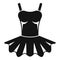 Ballerina clothes icon simple vector. Ballet baby