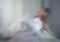 Ballerina defocused. motion blur effect