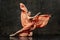 Ballerina demonstrates dance skills. Beautiful classic ballet.