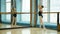 Ballerina doing exercise rond de jamb