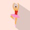 Ballerina flat icon