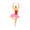 Ballerina flat icon