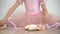 Ballerina Girl In Pink Tutu