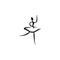 Ballerina icon. Dance elements. Premium quality graphic design icon. Simple love icon for websites, web design, mobile app, info g