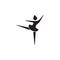 Ballerina icon. Dance elements. Premium quality graphic design icon. Simple love icon for websites, web design, mobile app, info g