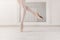 Ballerina legs crop stand on pointe shoes