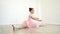 Ballerina Sitting On Floor