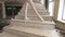 A ballerina trains in an abandoned building