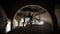 A ballerina trains in an abandoned building