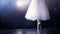 Ballerina turning around in pointe shoes. Close-up. HD.
