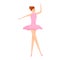 Ballerina tutu icon, cartoon style