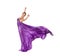Ballerina in violet satin