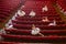 Ballerinas sitting in the empty auditorium theater