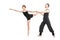 Ballet couple dancing