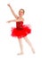 Ballet Dancer Child in Red Tutu