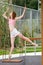 Ballet girl dancer outdoors