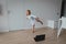 Ballet or gymastics lesson online. Remote learning for kids
