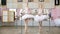 In the ballet hall, two girls in white ballet tutu, packs are engaged at ballet, rehearse pas de bourre, Young