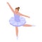 Ballet performance icon, isometric style