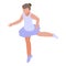 Ballet school dancer icon, isometric style